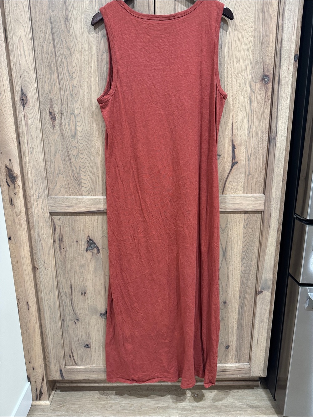 Daily Ritual Rust Sleeveless Maxi Dress - Picture 3 of 5